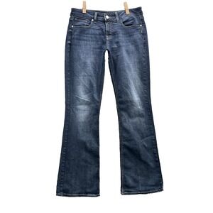 Silver Flare Jeans Women 33x32* 70s Boot Western Y2k Rodeo Moto Academia Cowgirl